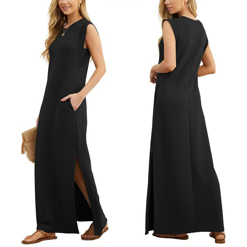 🌿Women Loose Split Wrinkle-Free Long Dress