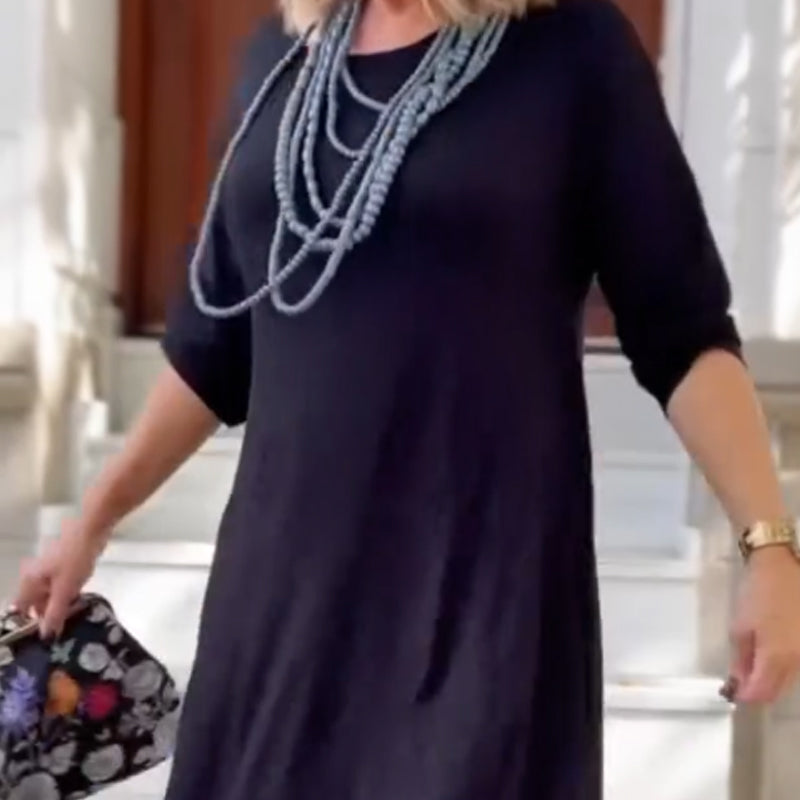 🔥Women's Casual Irregular Hem Long Sleeve Dress💃