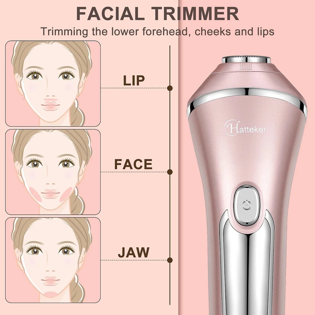 Electric Epilator Hair Removal for Women 3 in 1 Shaver for Legs Arms Underarms Bikini Public Rechargeable