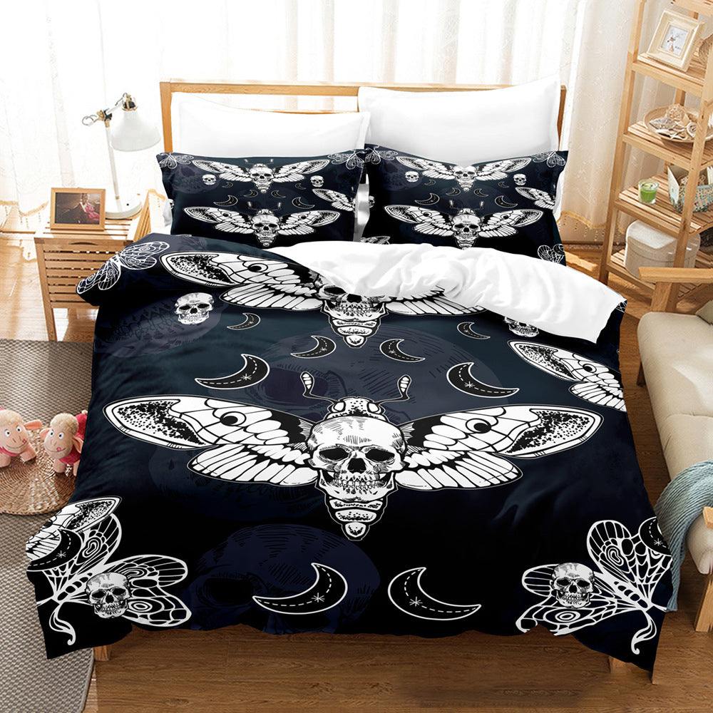 Dark Skull Halloween bed set