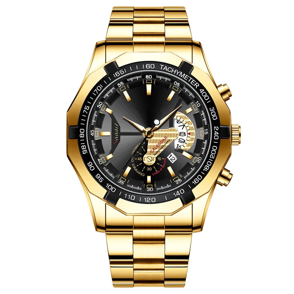 ⌚47 mm multifunctional quartz watch for men✨