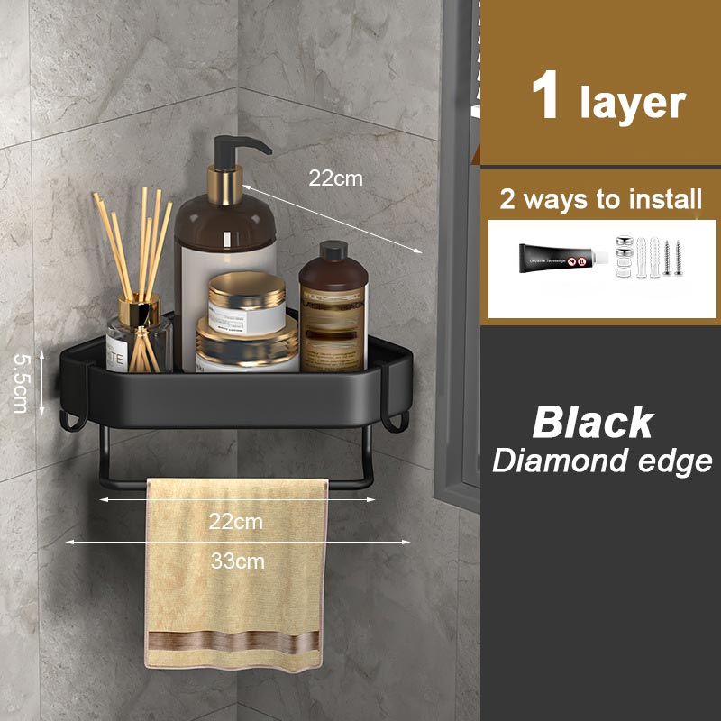 Drill-free Bathroom Storage Rack