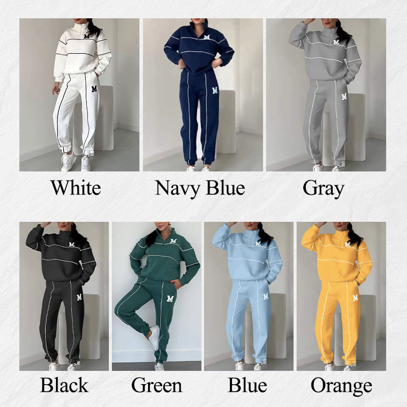 🔥Women's Casual Letter M Long Sleeve Two Piece Set