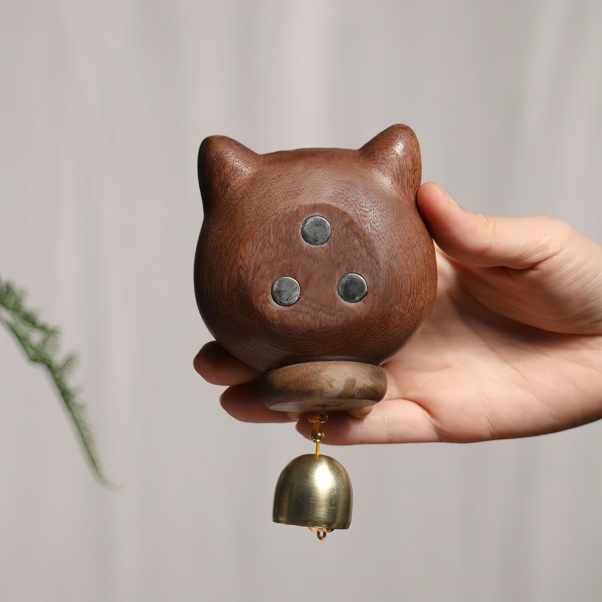 Ebony Shiba Inu Wind Chime Pendant - A Beautiful Combination of Cuteness and Nature