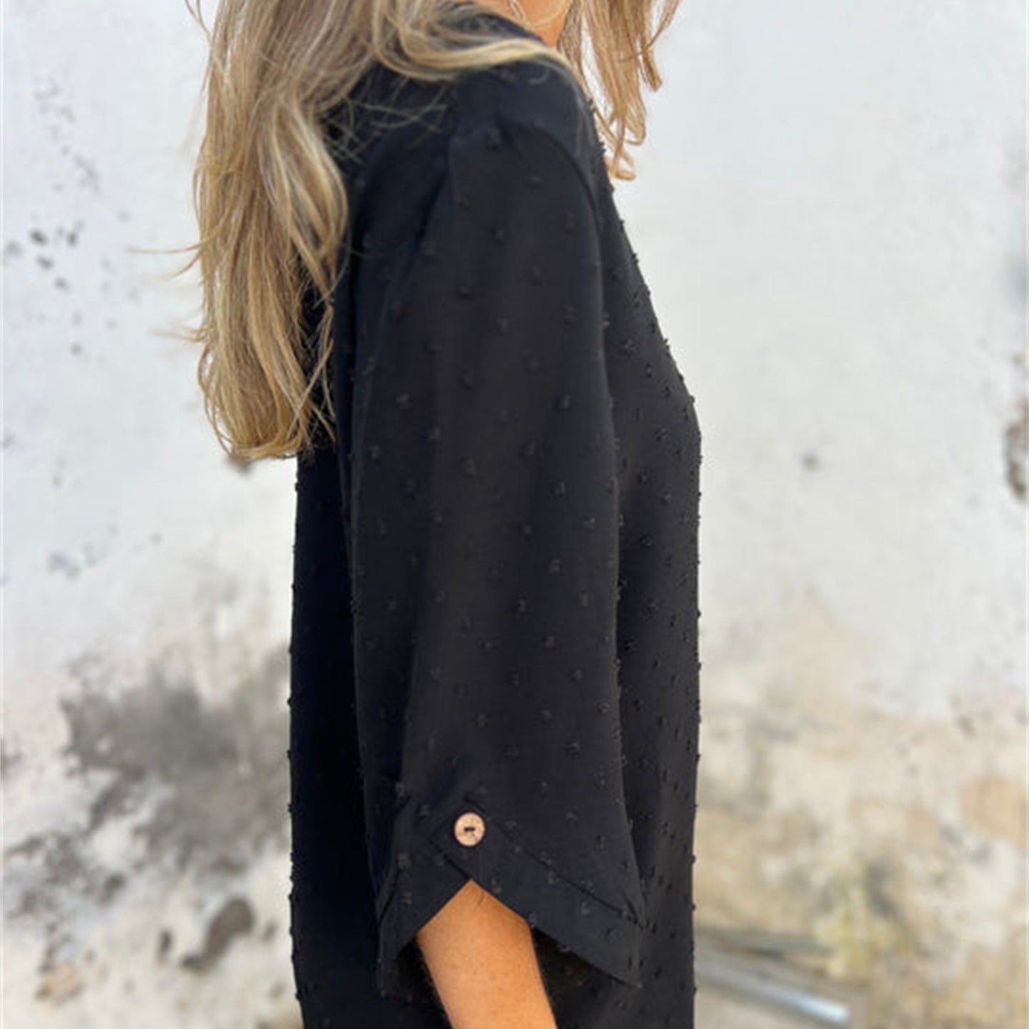 👚Women's Casual Round Neck Jacquard Top