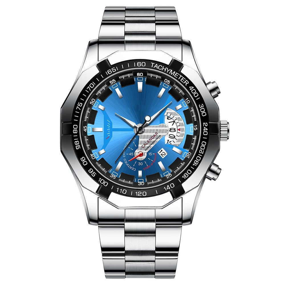 ⌚47 mm multifunctional quartz watch for men✨