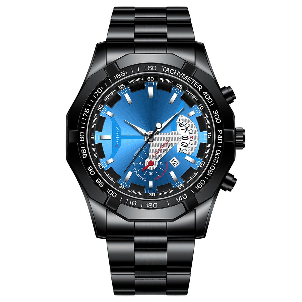 ⌚47 mm multifunctional quartz watch for men✨