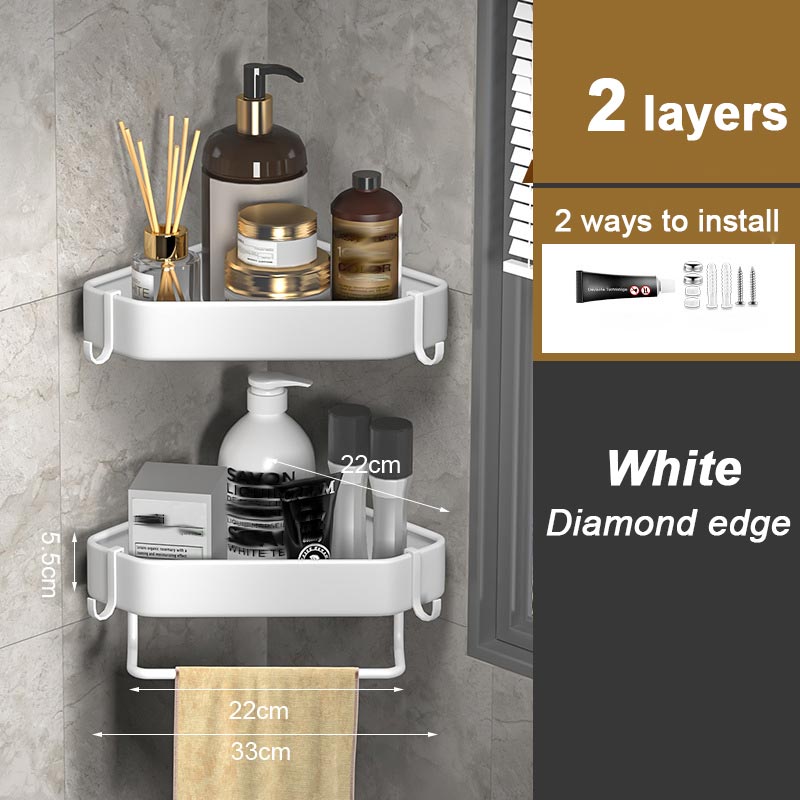 Drill-free Bathroom Storage Rack