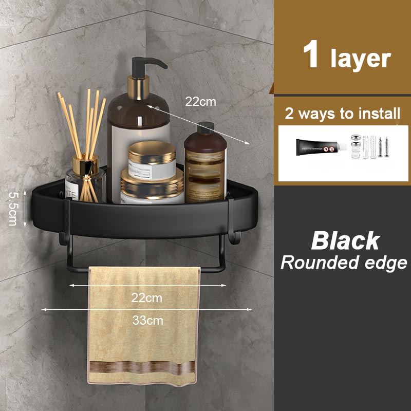 Drill-free Bathroom Storage Rack