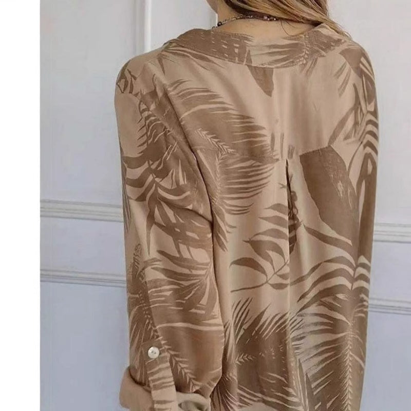 💕Women's Fashion V-Neck Printed Top