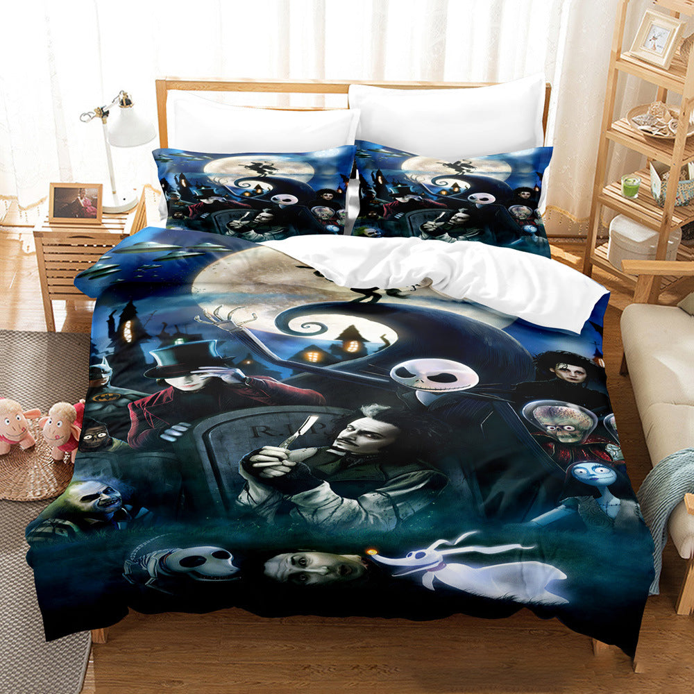 Dark Skull Halloween bed set