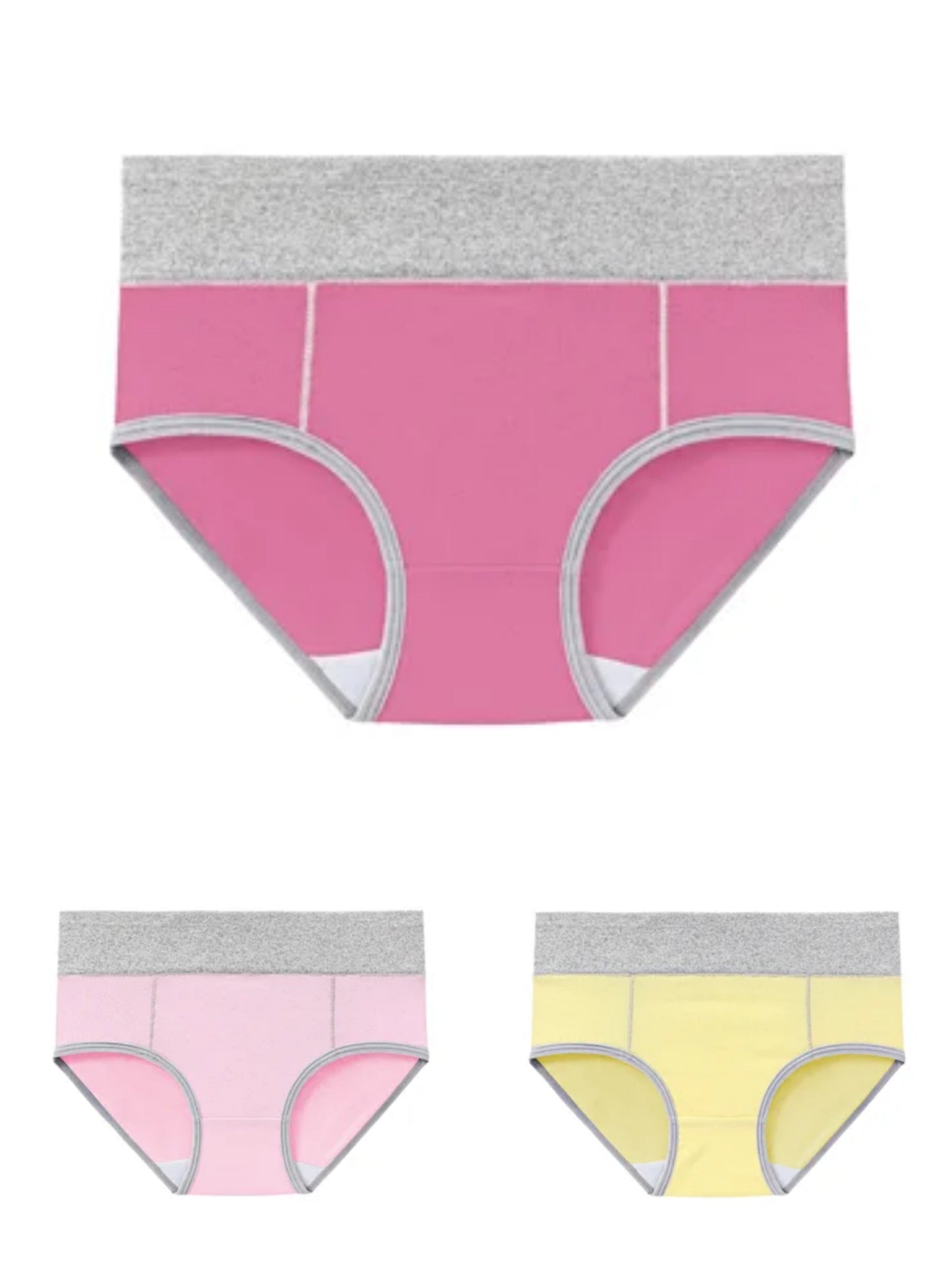 6 PCS 🔥 New Plus Size High Waisted Cotton Panties