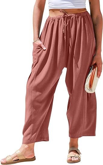 👖Women's Linen Casual Wide Leg Pants