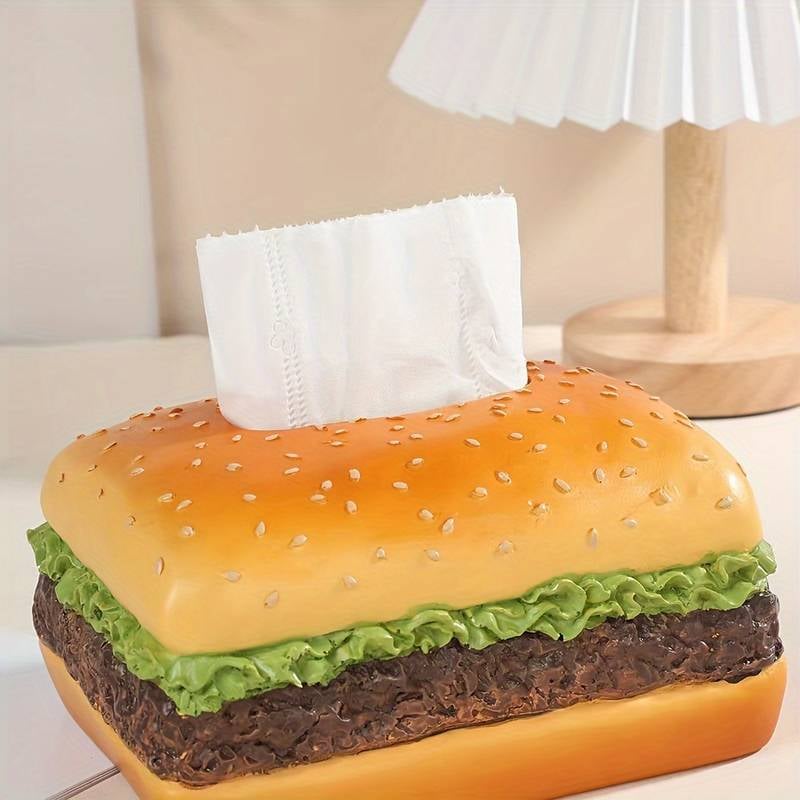 🔥Funny Hamburger Tissue Box