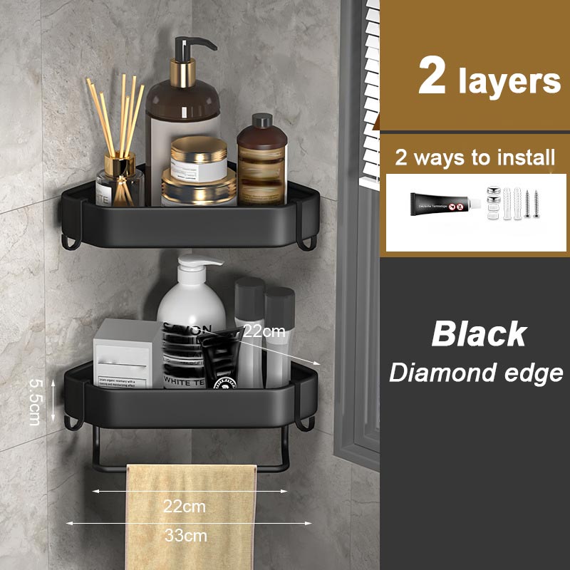 Drill-free Bathroom Storage Rack