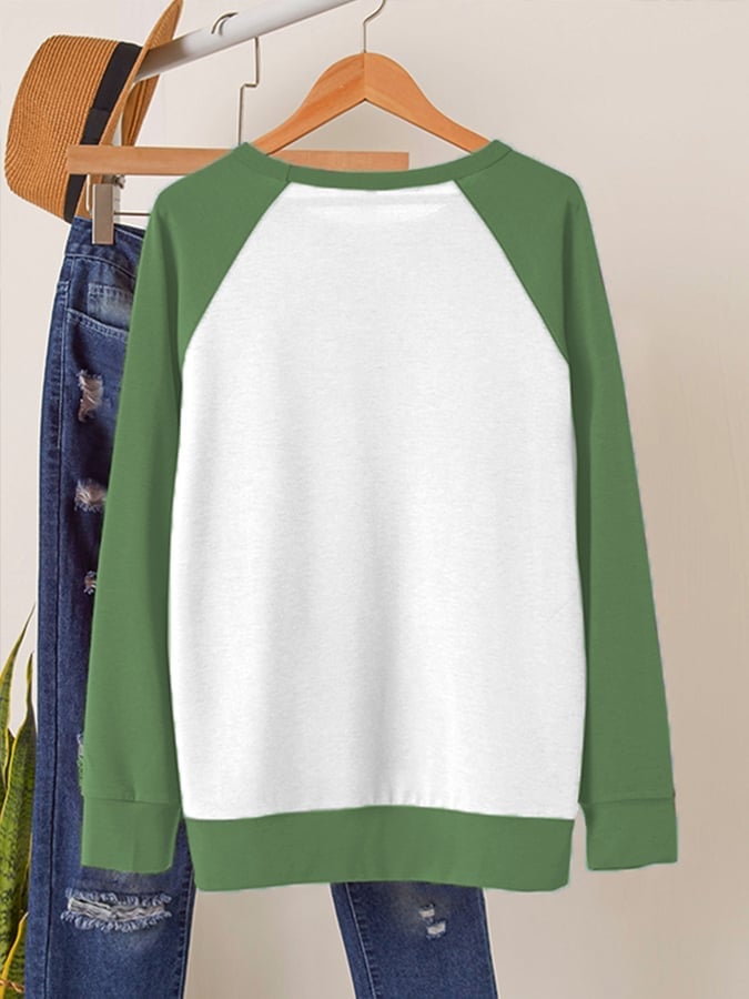 đWomen's Merry And Bright Christmas TreeđPrint Casual Sweatshirt