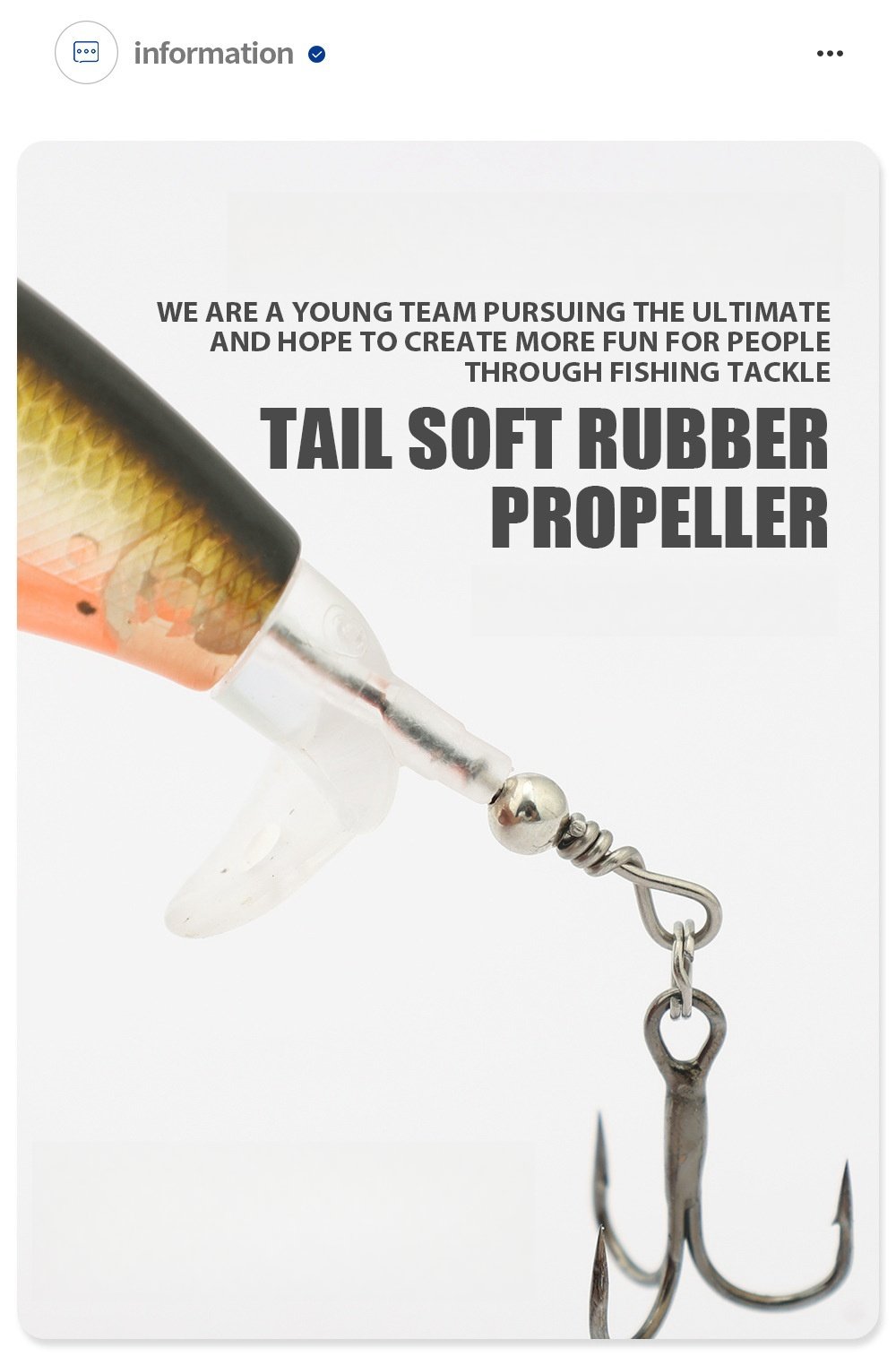 6.5g/12g propeller surface lure bionic fish hook