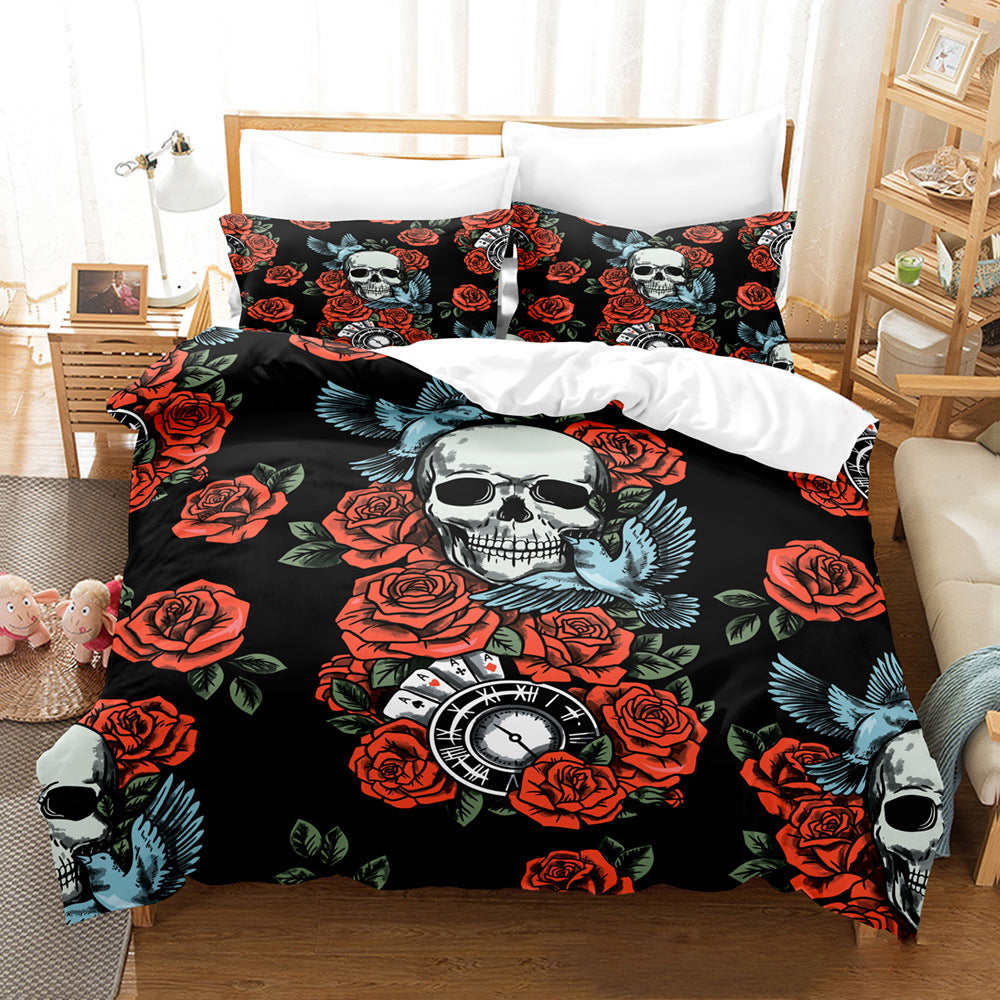 Dark Skull Halloween bed set