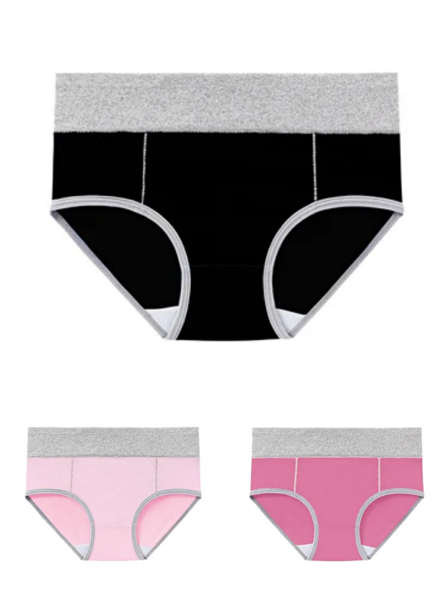 6 PCS 🔥 New Plus Size High Waisted Cotton Panties