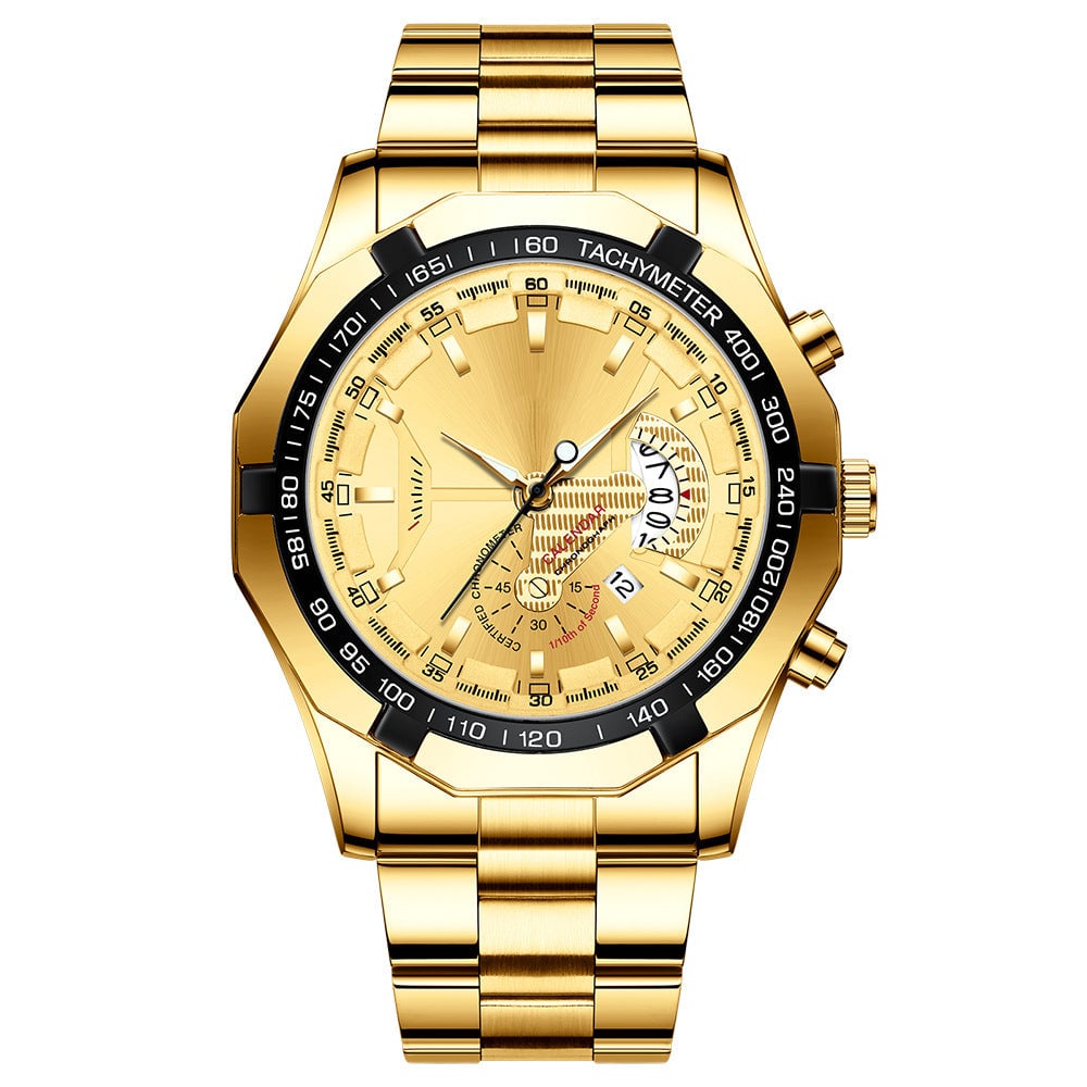 ⌚47 mm multifunctional quartz watch for men✨
