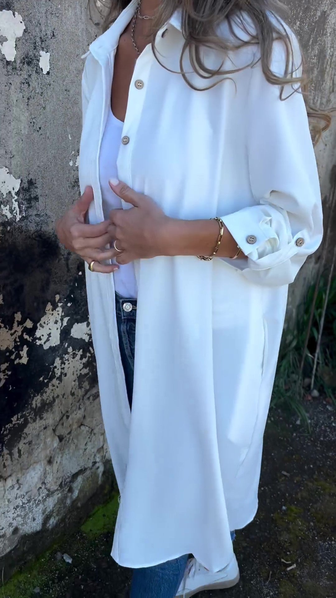 🔥Women's Casual Lapel Solid Color Shirt Coat