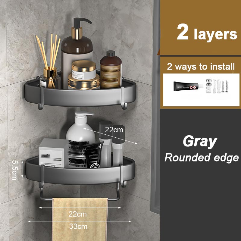Drill-free Bathroom Storage Rack