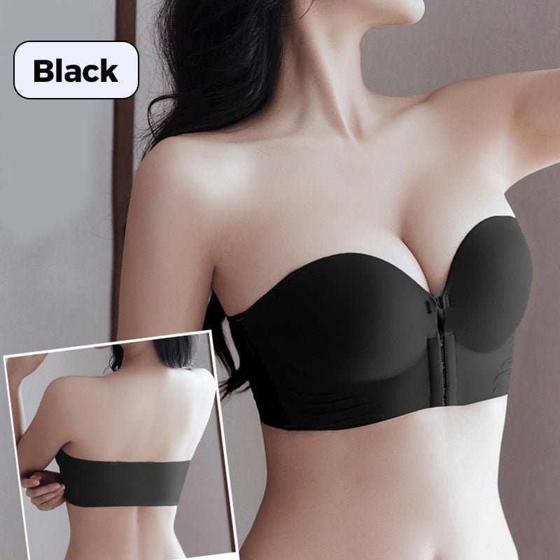 Buy 1 and get 1 for free -Strapless bra with non -slip front closure👙