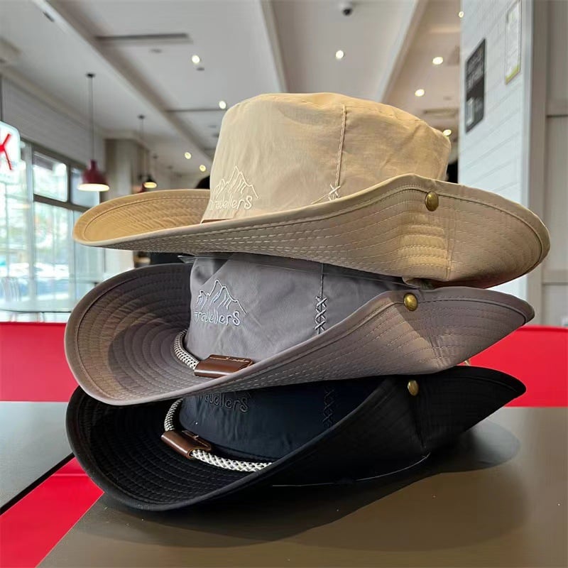 camping mountaineering sunscreen hat fishing sunshade western cowboy hat