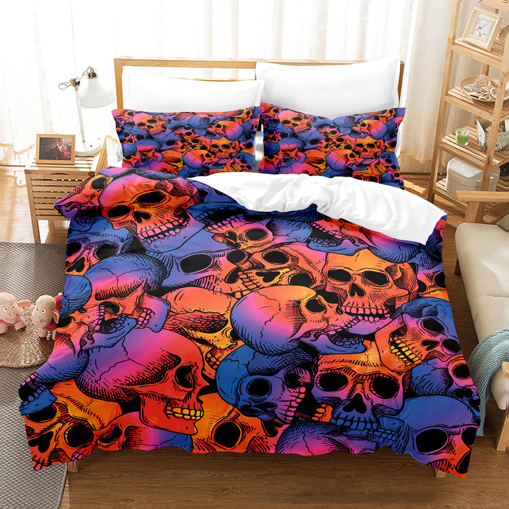 Dark Skull Halloween bed set