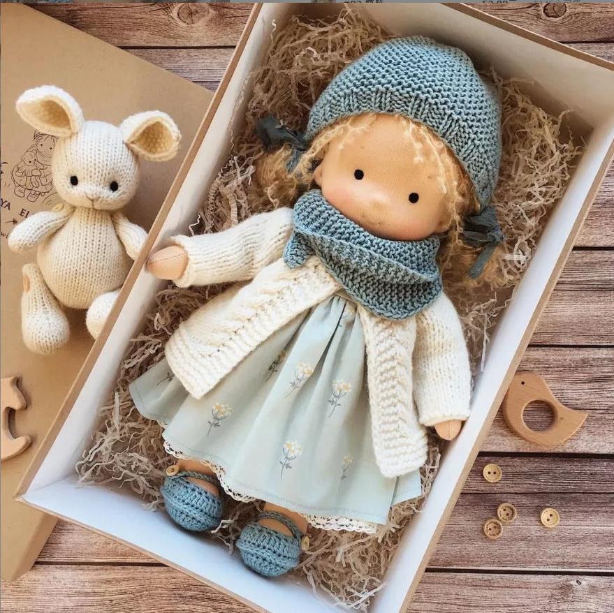 📣🔥Best Gift For Kids_—👧Handmade  Cotton Waldorf doll