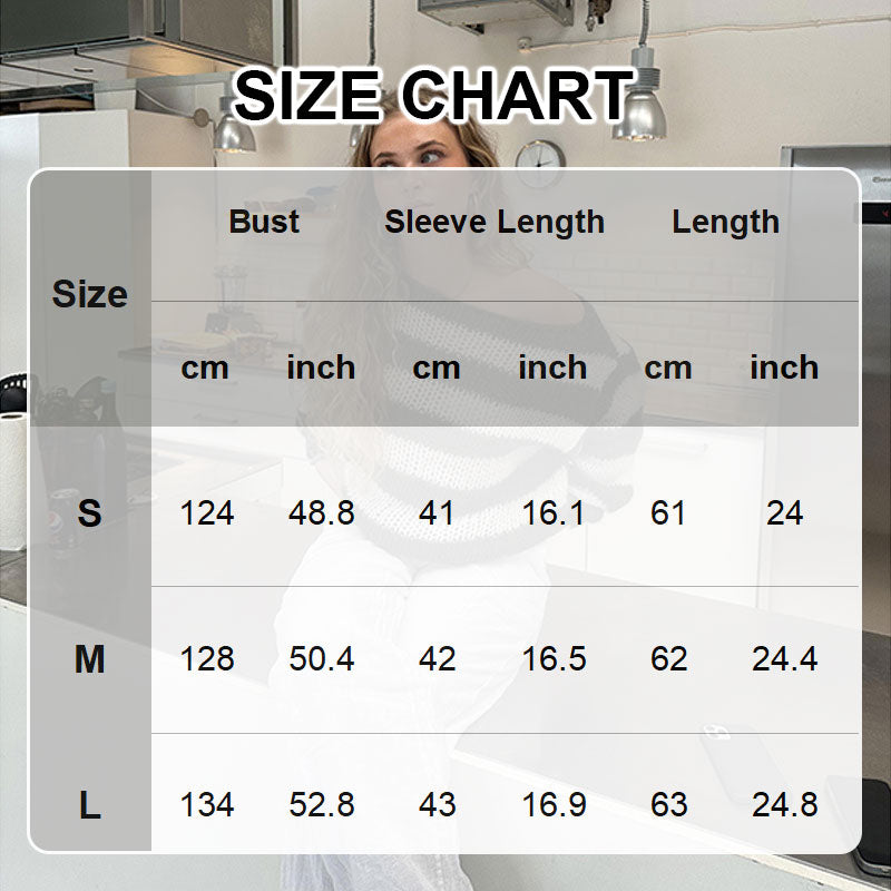 🍂Women's Casual Loose Striped Oversized Sweater