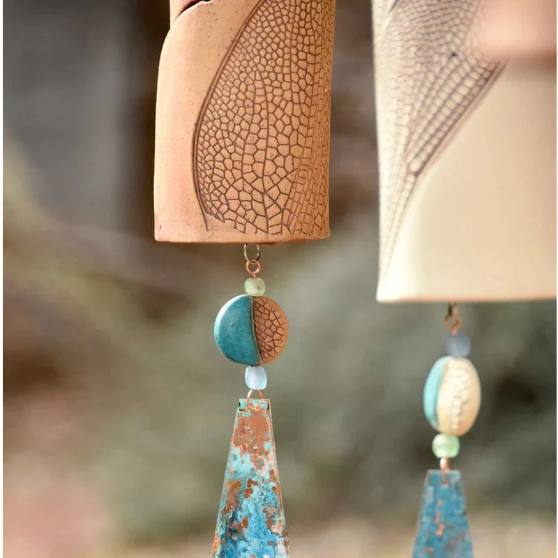 Beautiful rustic dragonfly wind chimes