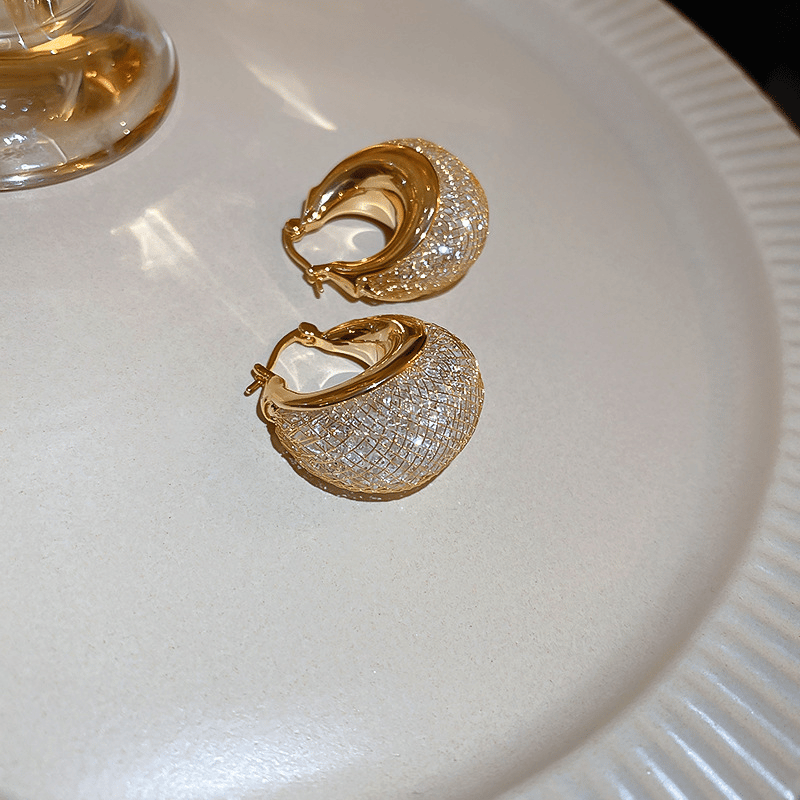 ๐๐-MESH HOOP EARRINGS