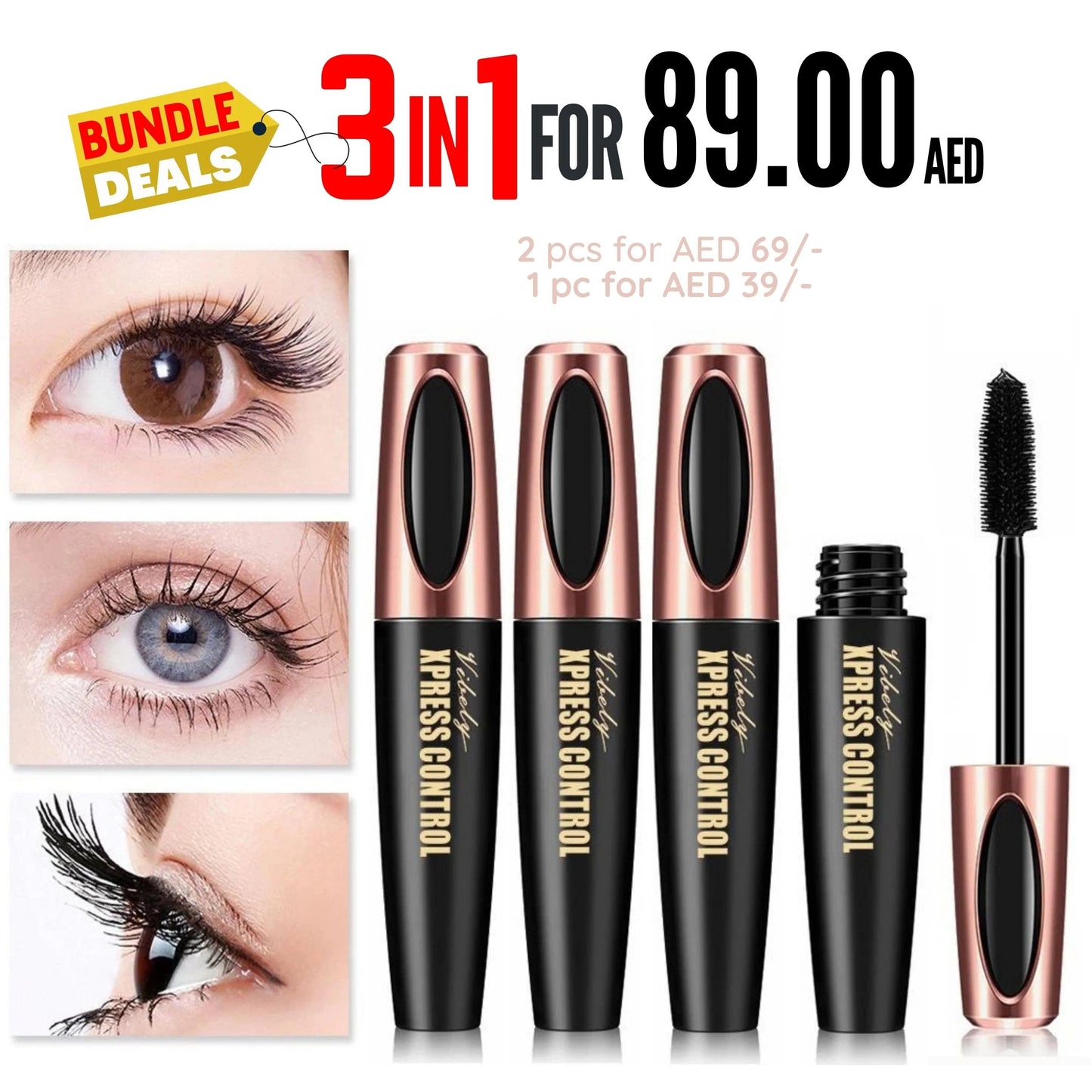 4D Silk Fiber Eyelash Mascara Long-lasting Extension Makeup