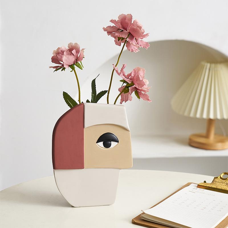 Abstract Human Face Vase