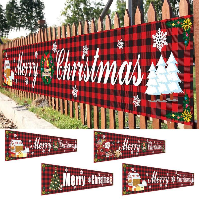 🧑🎄Christmas Hot Sale - Christmas Outdoor Banner Flag Pulling