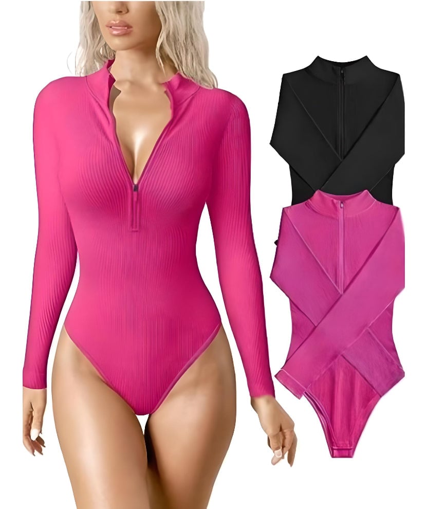 🔥Zip Up Body Suit Set