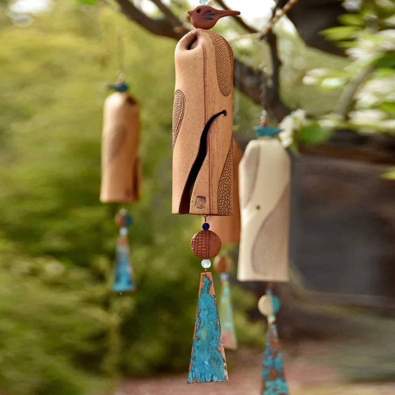 Beautiful rustic dragonfly wind chimes