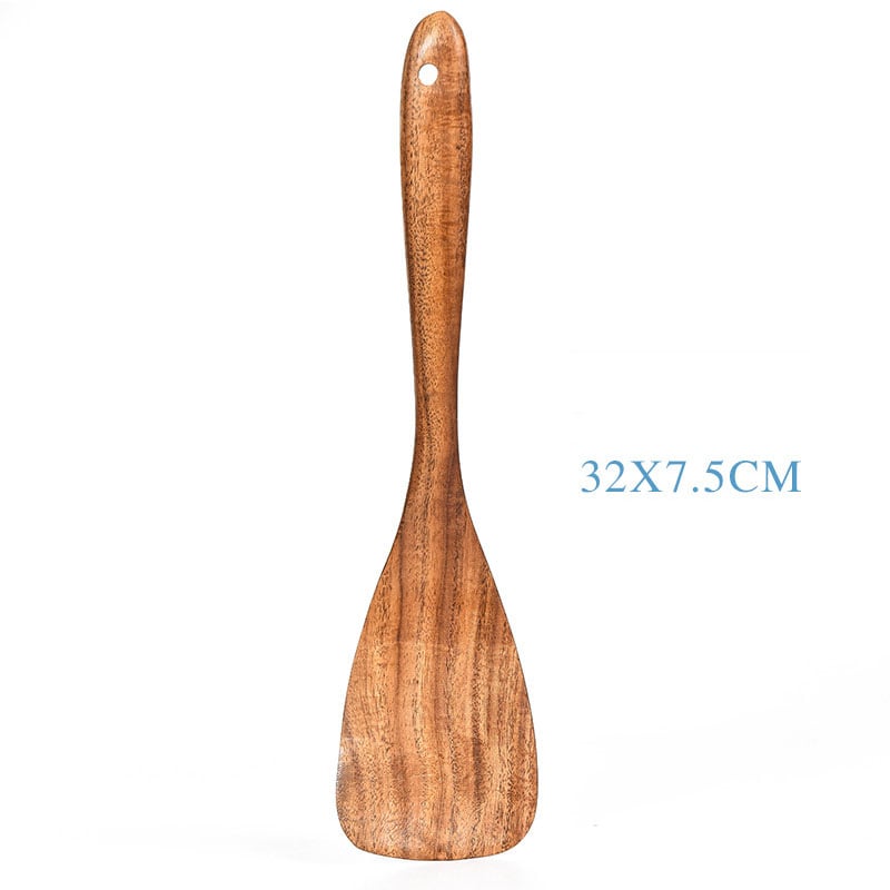 Eco-Friendly Teak Wood Kitchen Spoon Set