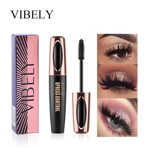 4D Silk Fiber Eyelash Mascara Long-lasting Extension Makeup