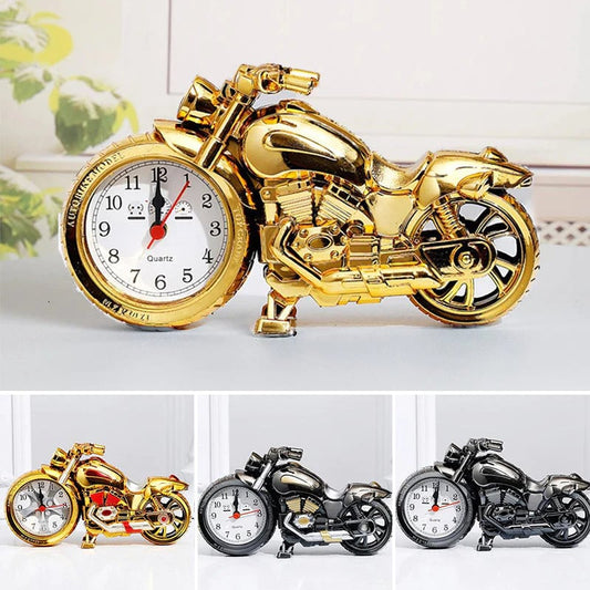 Creative retro motorcycle alarm clock