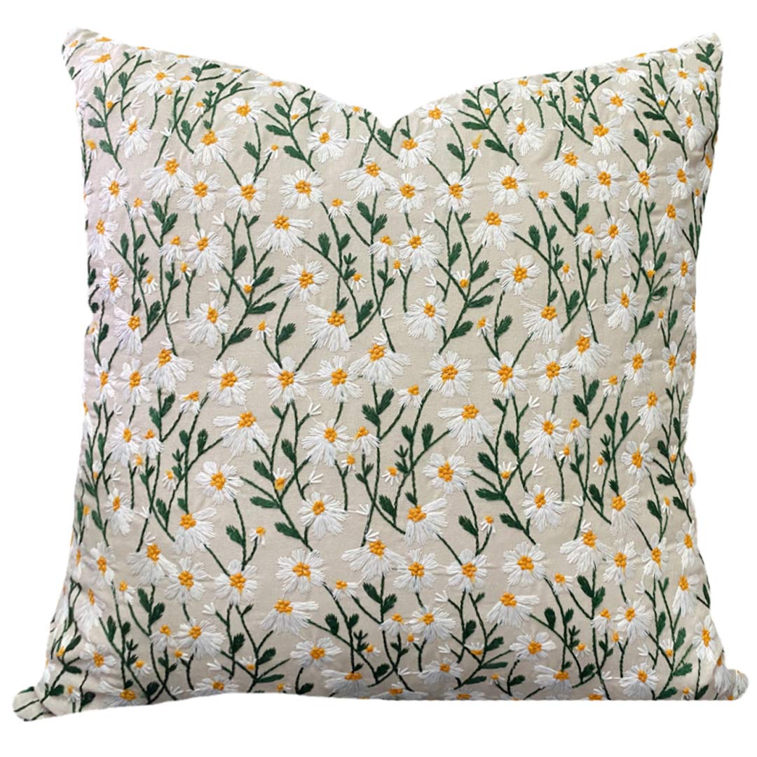 Embroidery Flower/Bird Cushion Covers