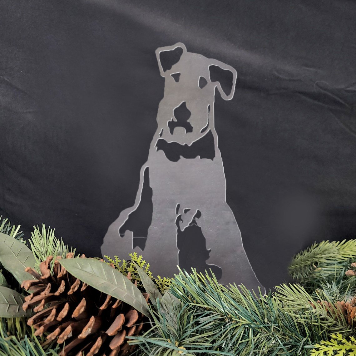 Airedale Terrier Metal Silhouette