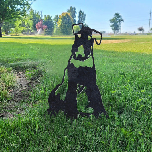 Airedale Terrier Metal Silhouette