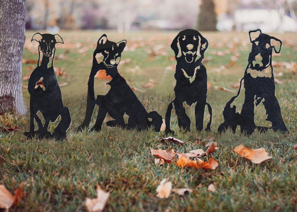 Airedale Terrier Metal Silhouette