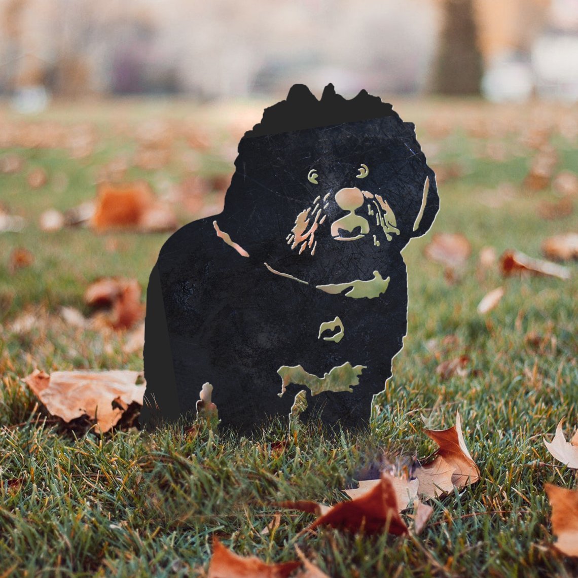 Bichon Frise Metal Silhouette