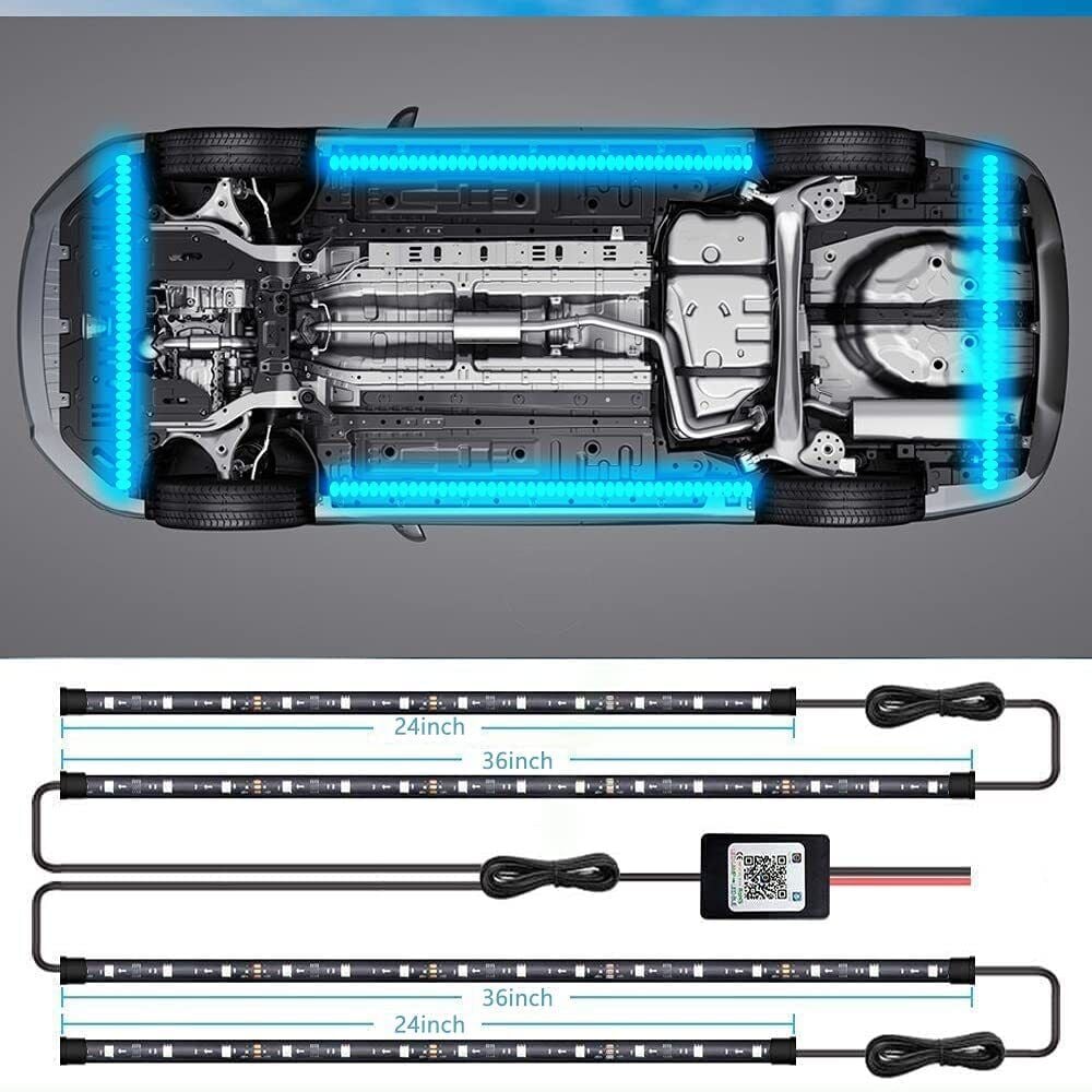 🔥🔥 2023 Car Chassis Flexible RGB Waterproof LED Strip Lights