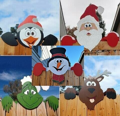 Christmas Decoration For Your Garden Fence