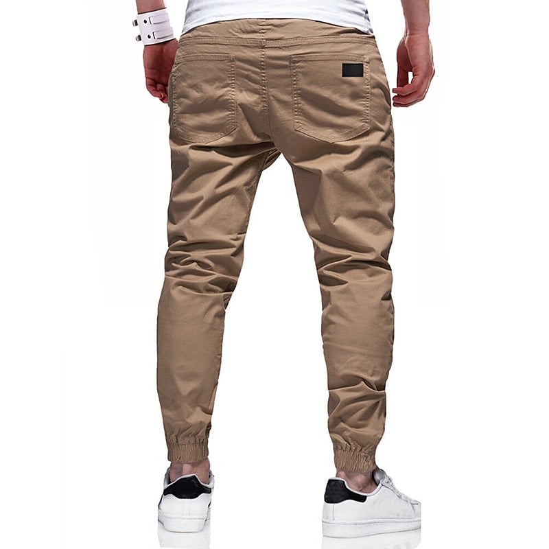 Cargo Pants Joggers Drawstring Elastic