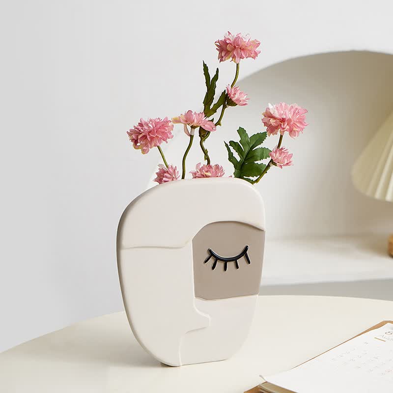 Abstract Human Face Vase